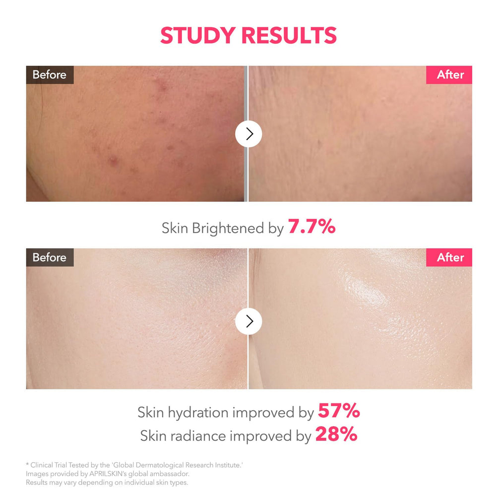 APRILSKIN TXA Pink Capsule Gel Mask non-sticky finish after absorption.