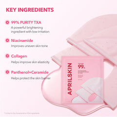 APRILSKIN TXA Pink Capsule Gel Mask gel capsules deliver TXA while intact.