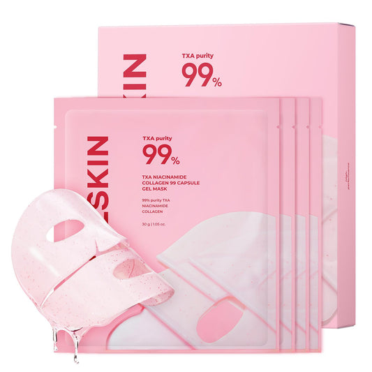APRILSKIN TXA Pink Capsule Gel Mask packaging for nighttime glow routine.