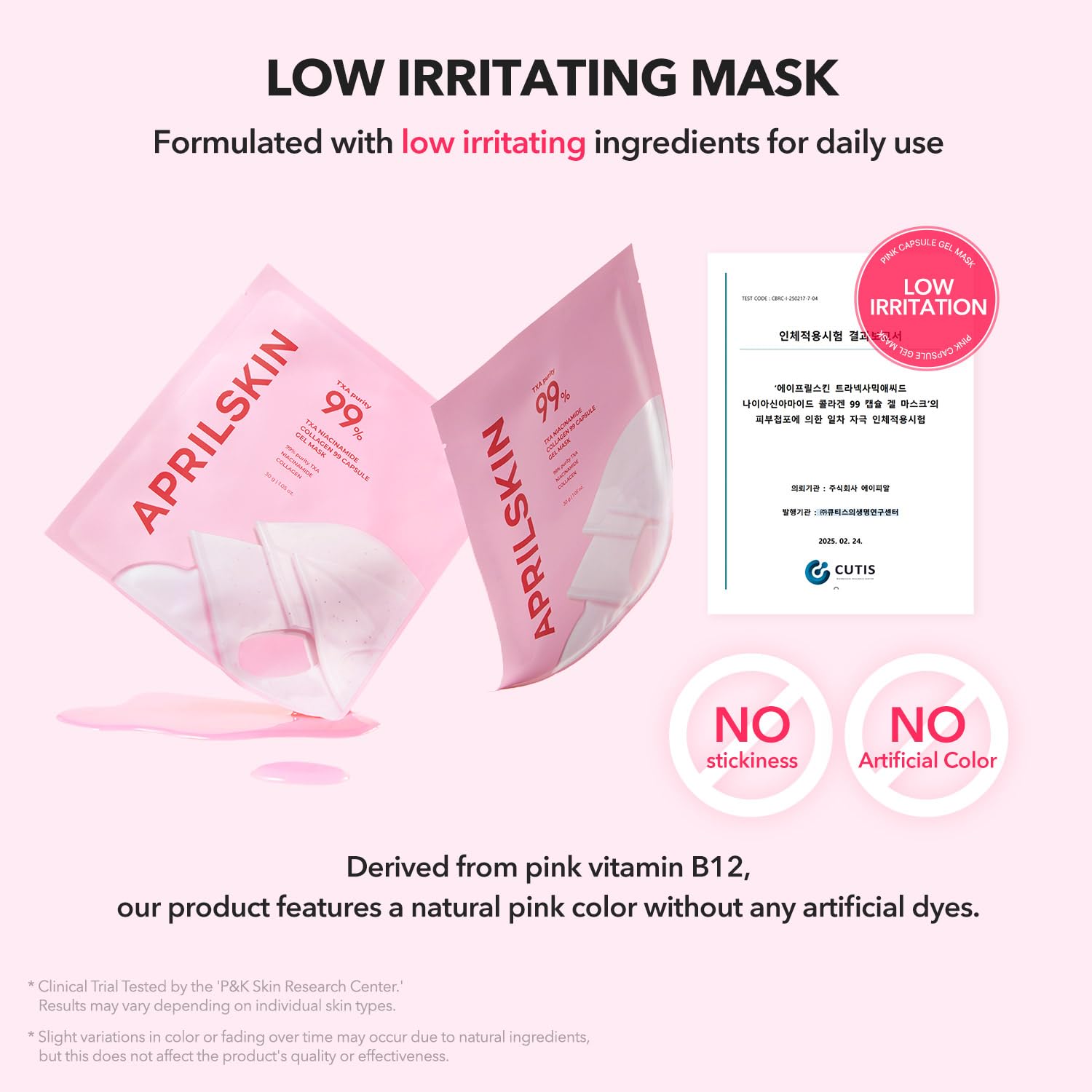 APRILSKIN TXA Pink Capsule Gel Mask glow potential with nightly use.