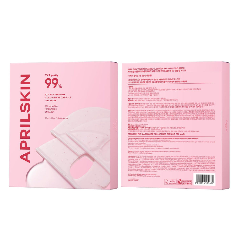 APRILSKIN TXA Pink Capsule Gel Mask trusted Korean skincare for glass glow.