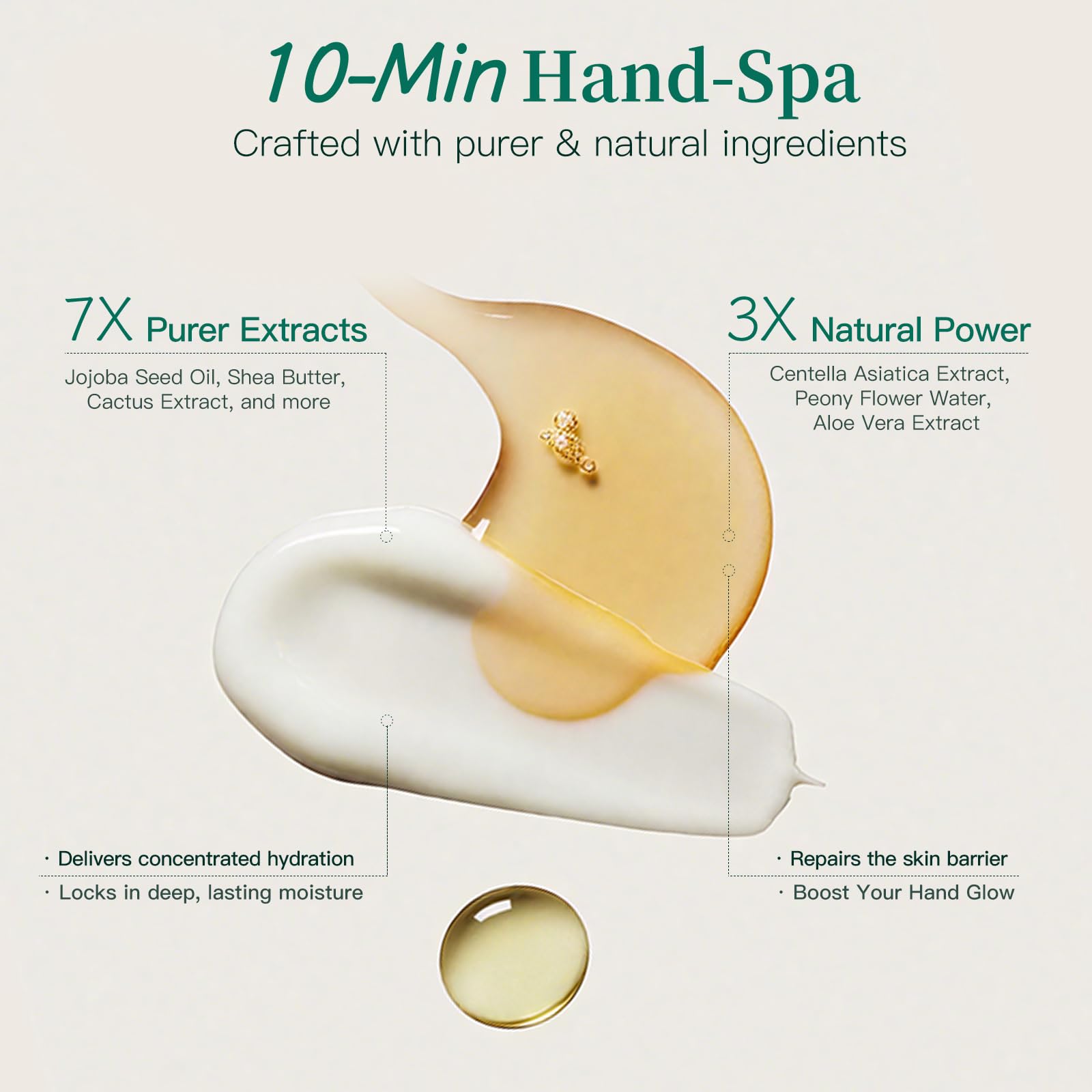 APUREE hand mask delivers 1-percent squalane for nourished, smooth fingertips
