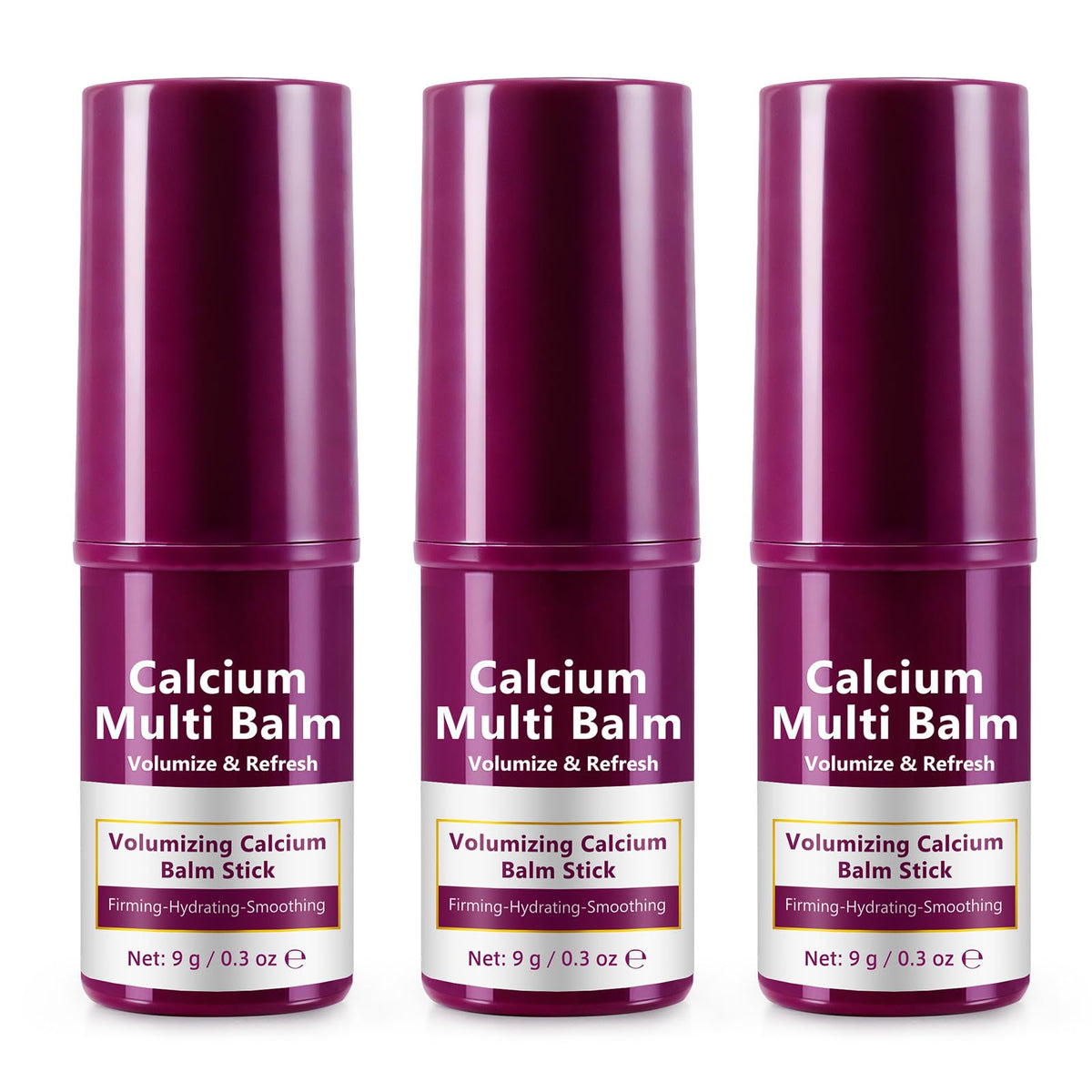 APUUFYQC Calcium Multi Balm Stick 3Pack packaging close-up highlighting on-the-go care.