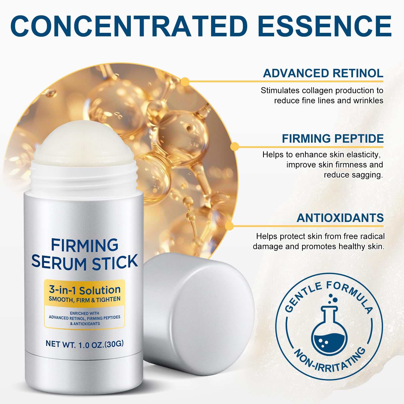 APUUFYQC Retinol Serum Stick targets the décolletage for a refined, radiant neckline.