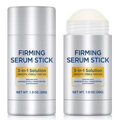 APUUFYQC Retinol Serum Stick applied to the face for firmer, smoother skin.