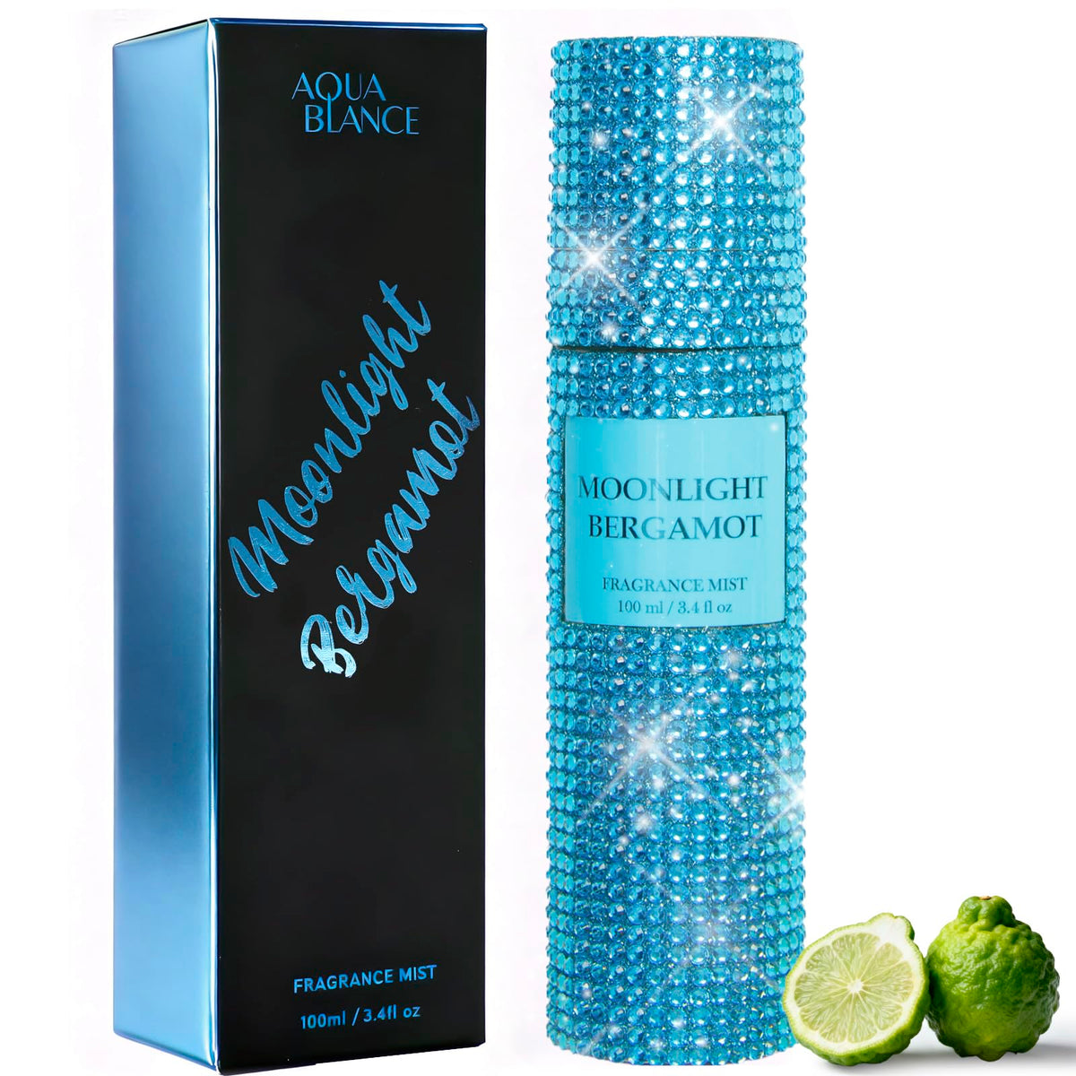 AQUA BLANCE Moonlight Bergamot bottle sparkling for everyday wear.