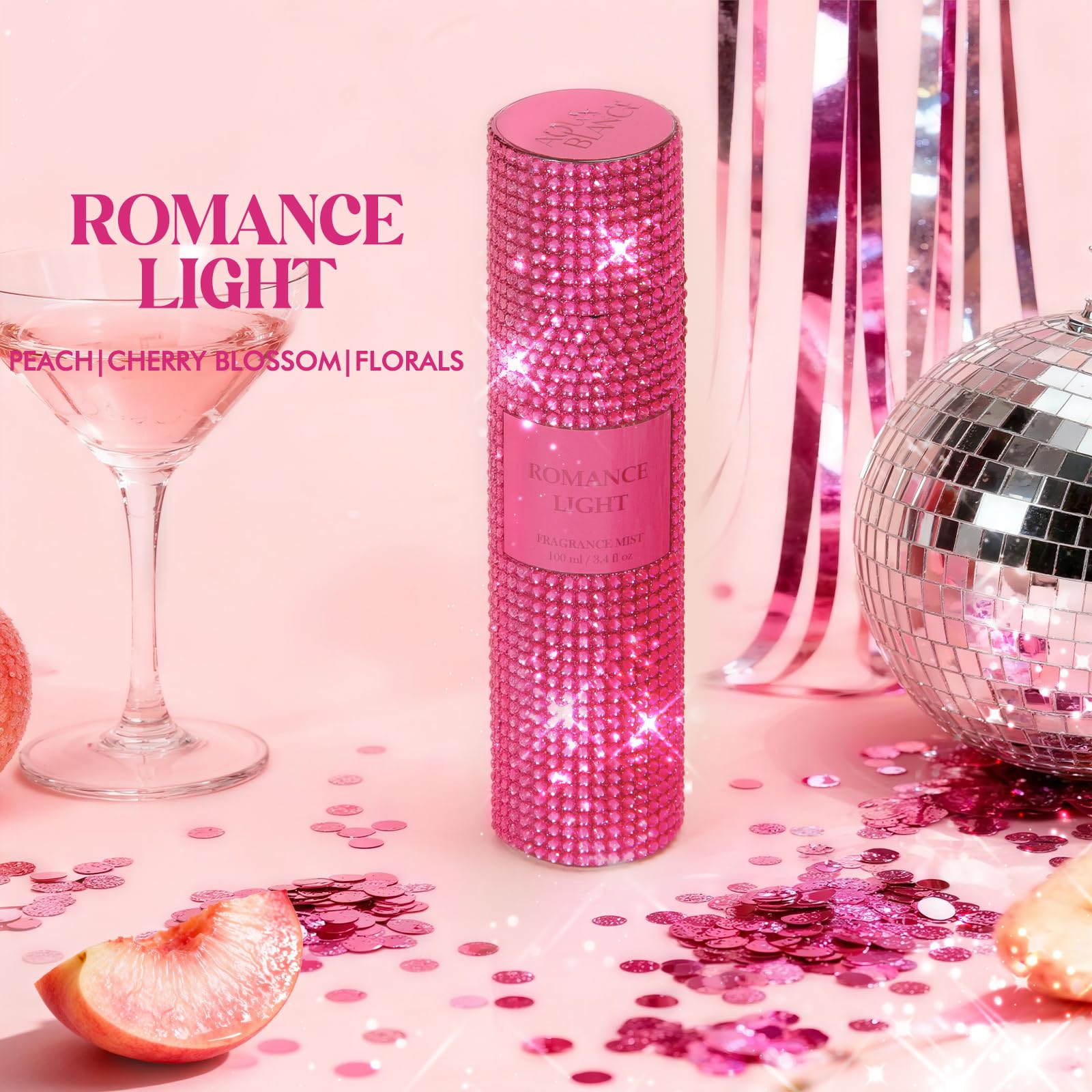 AQUA BLANCE Romance Light fragrance mist bottle in spray action for daily wear.