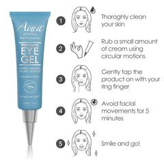 Aqua Mineral Hyaluronic Acid provides moisture for plump under-eye skin.