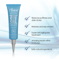 Aqua Mineral Hydrolyzed Collagen supports elasticity around the eyes.