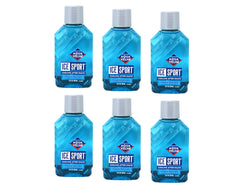 Aqua Velva Ice Sport cooling aftershave pack of six for daily refreshment.