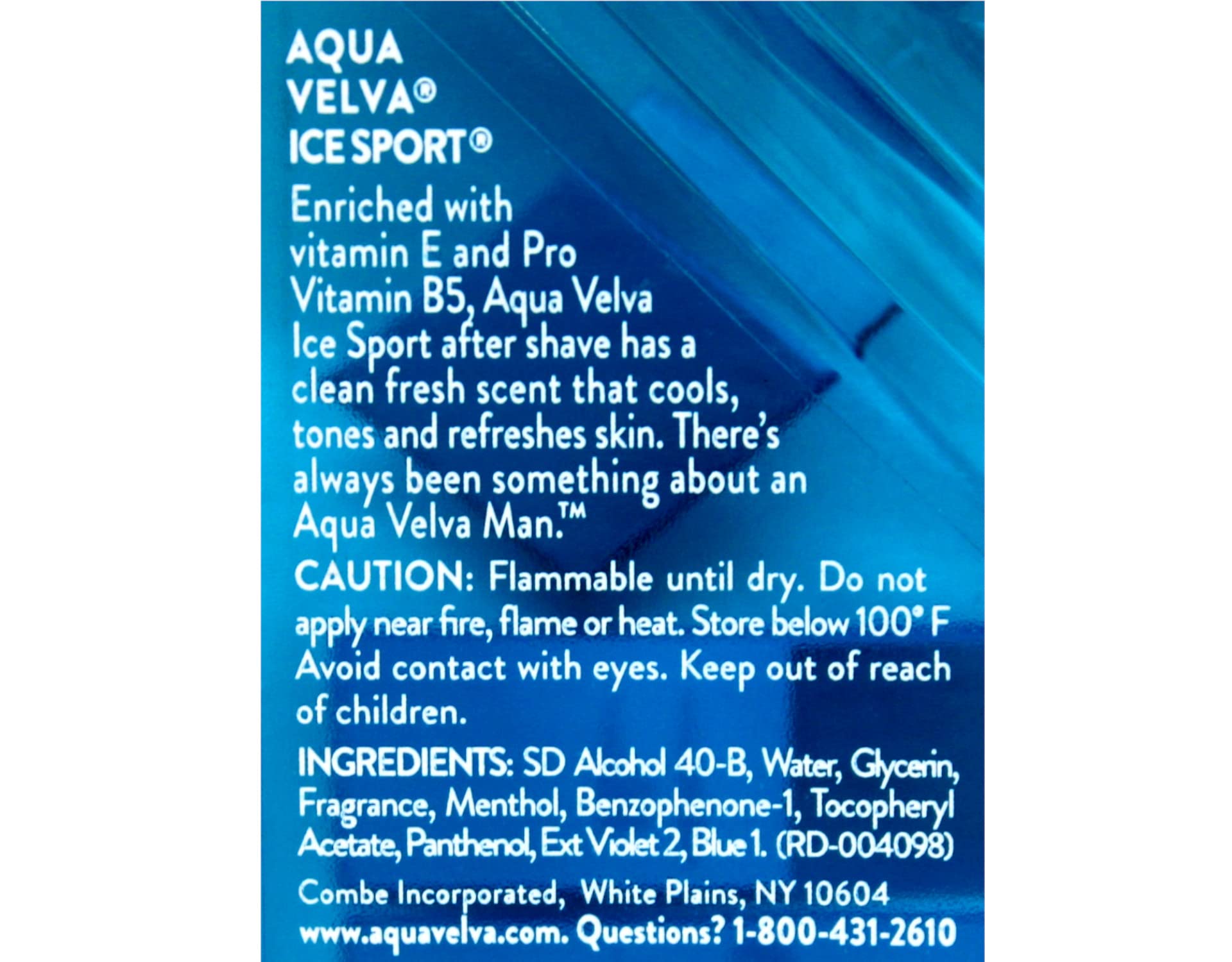 Aqua Velva Ice Sport value-pack display with six bottles.
