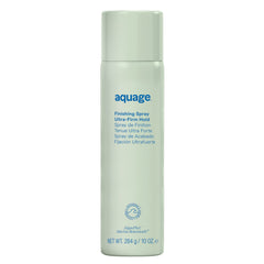 AQUAGE Finishing Spray bottle top view for travel-ready hold