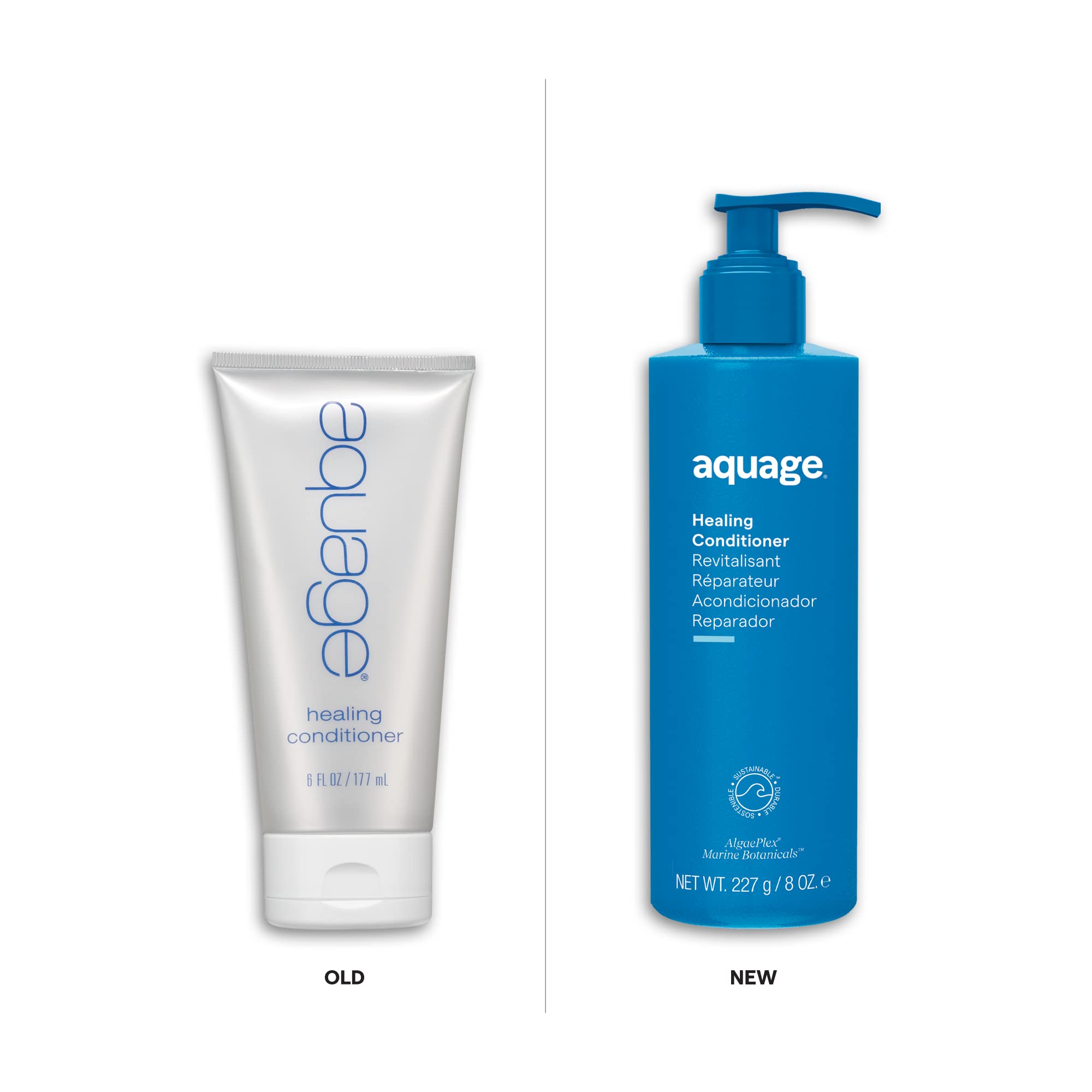 Aquage Healing Conditioner algaeplex bottle with nourishing sea botanicals for strength