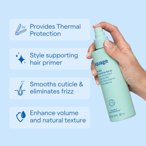 Aquage Sea Salt Texturizing Spray beach-texture in action for natural waves.
