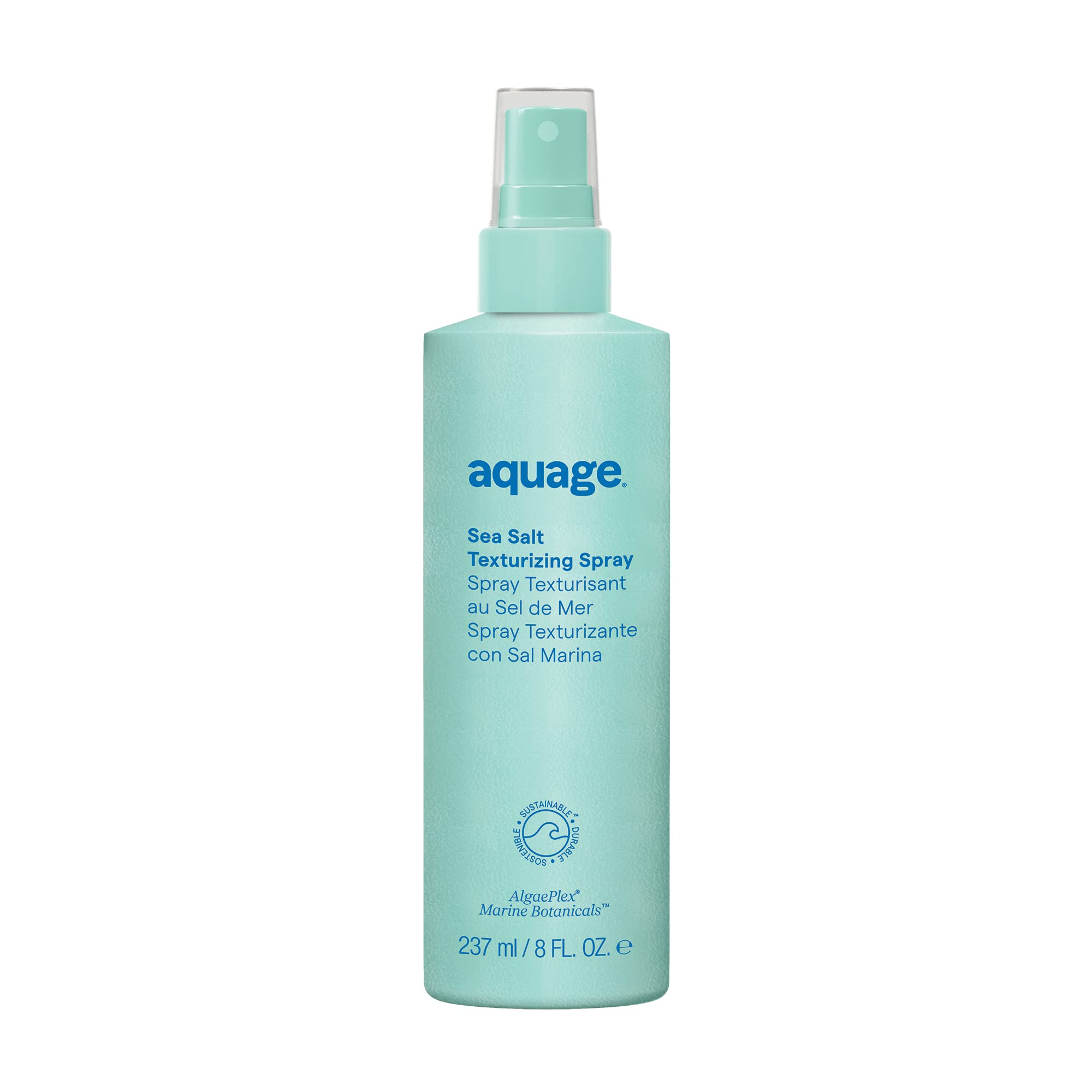 Aquage Sea Salt Texturizing Spray bottle-front showcasing compact, beachy volume.