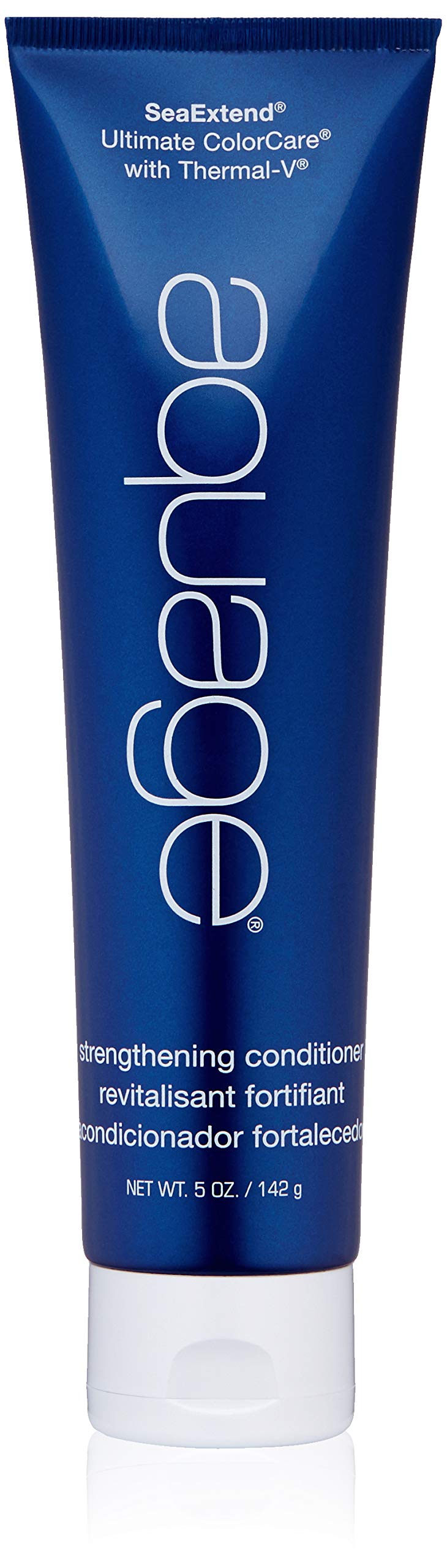 AQUAGE SeaExtend Strengthening Conditioner bottle showing color-safe hydration for glossy hair