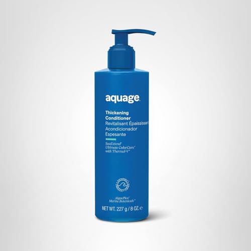 Salon-ready finish with fuller, frizz-free hair using Aquage SeaExtend.