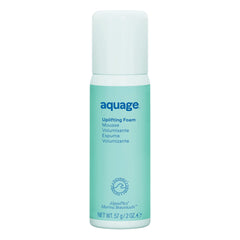 Aquage Uplifting Foam bottle pour—easy, travel-size styling on the go.
