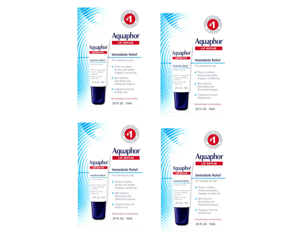 Aquaphor nourishing ingredients image featuring shea butter and chamomile essence.