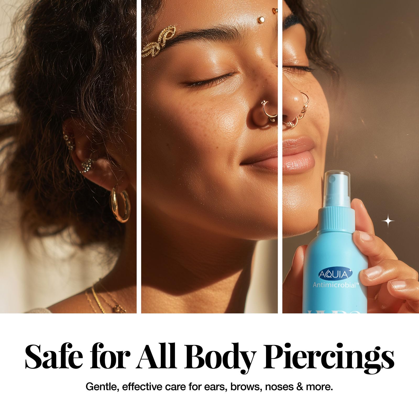 Aquia spray soothing for sensitive skin and eczema-like irritation.