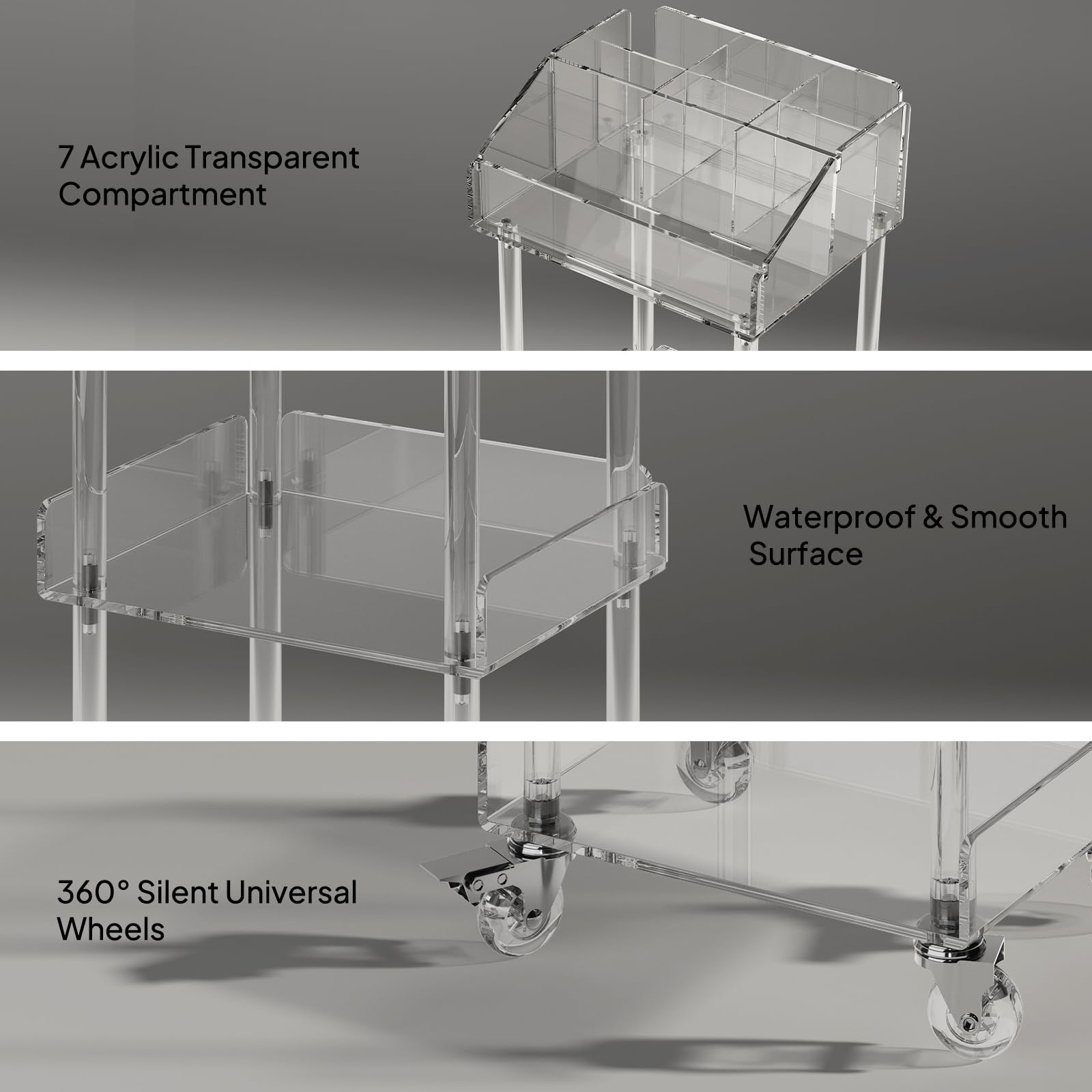 Aquiver modern, glossy design complements vanity or bathroom decor.