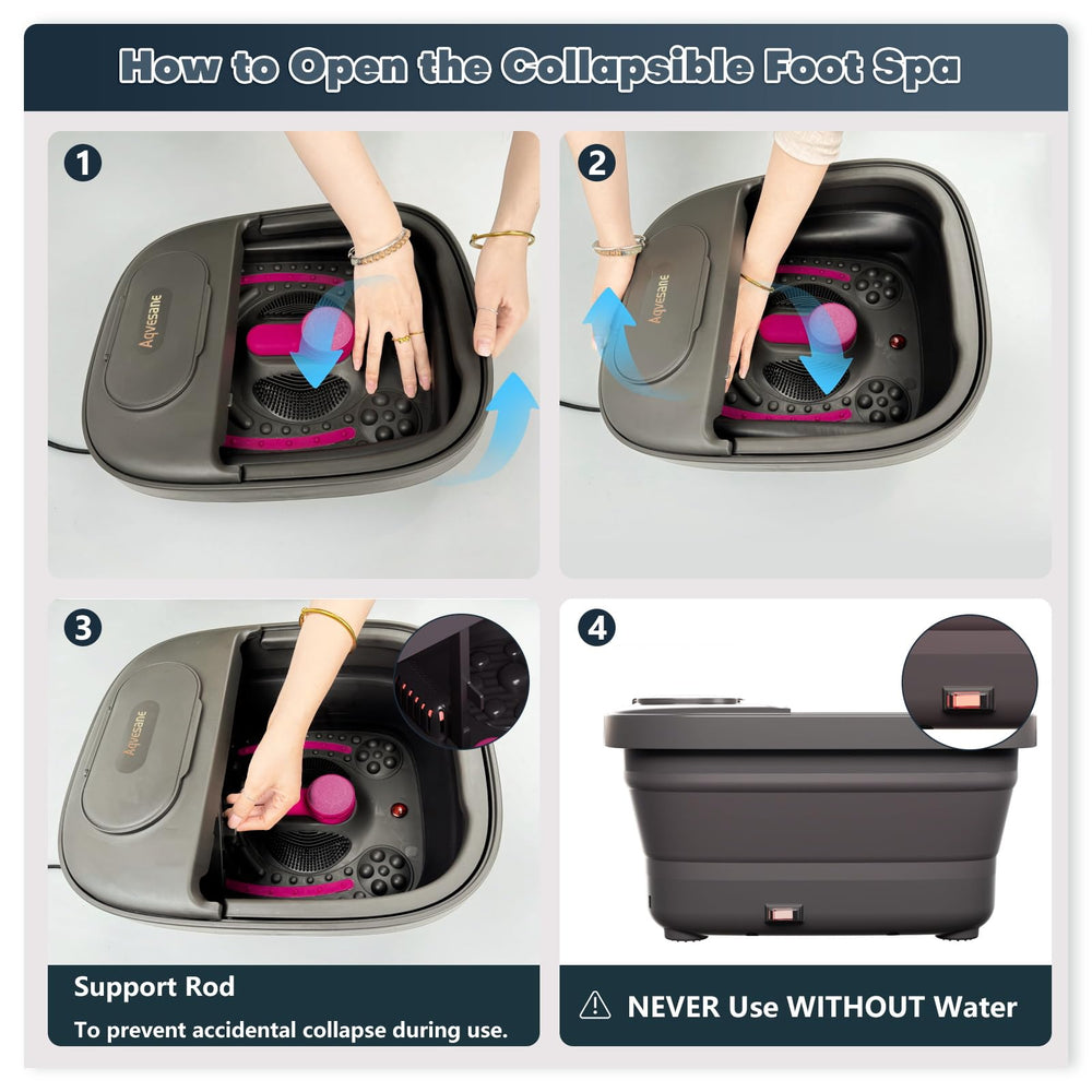 Aqvesane foot spa large size fits most feet for shared use
