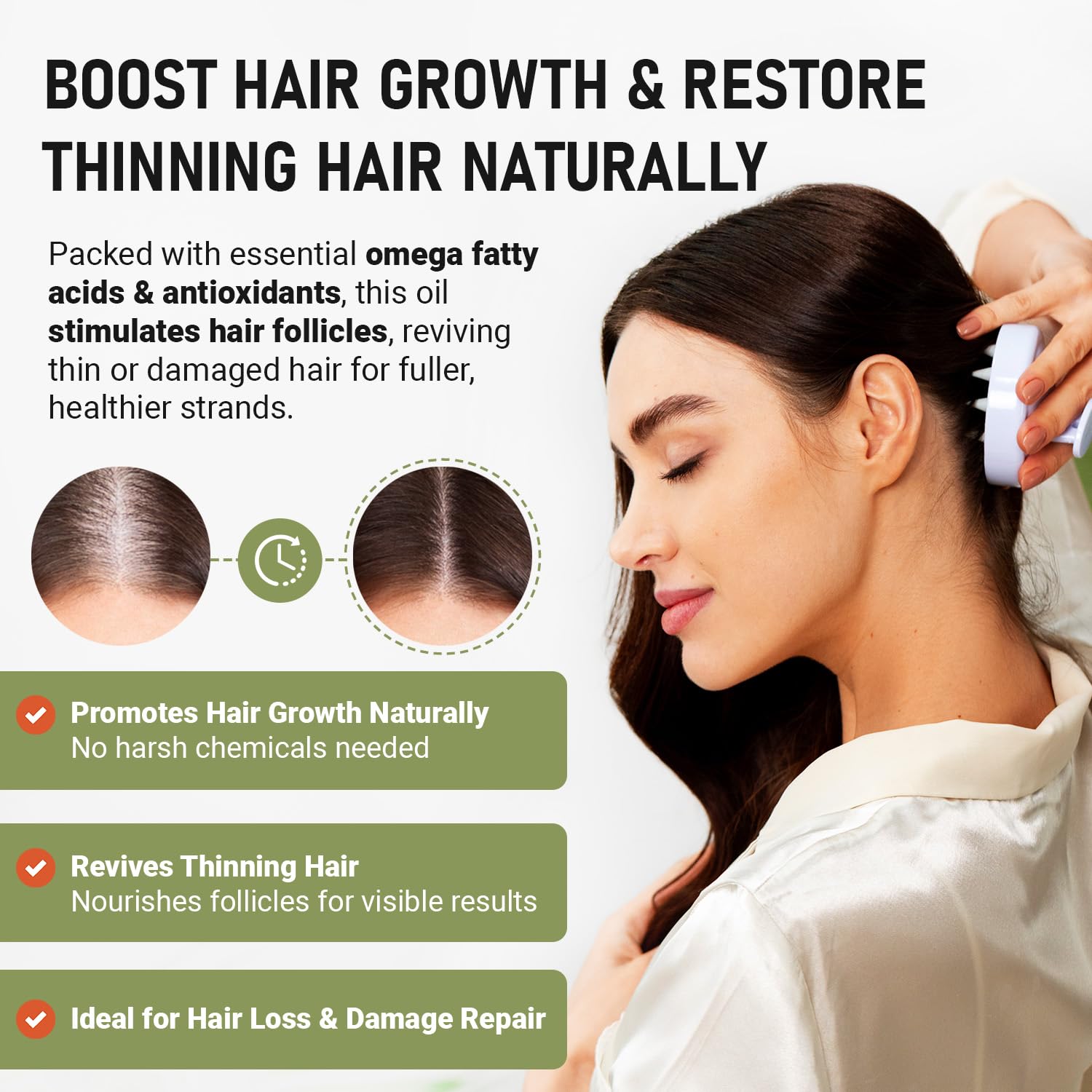 Natural hair care routine with Batana oil on a towel.
