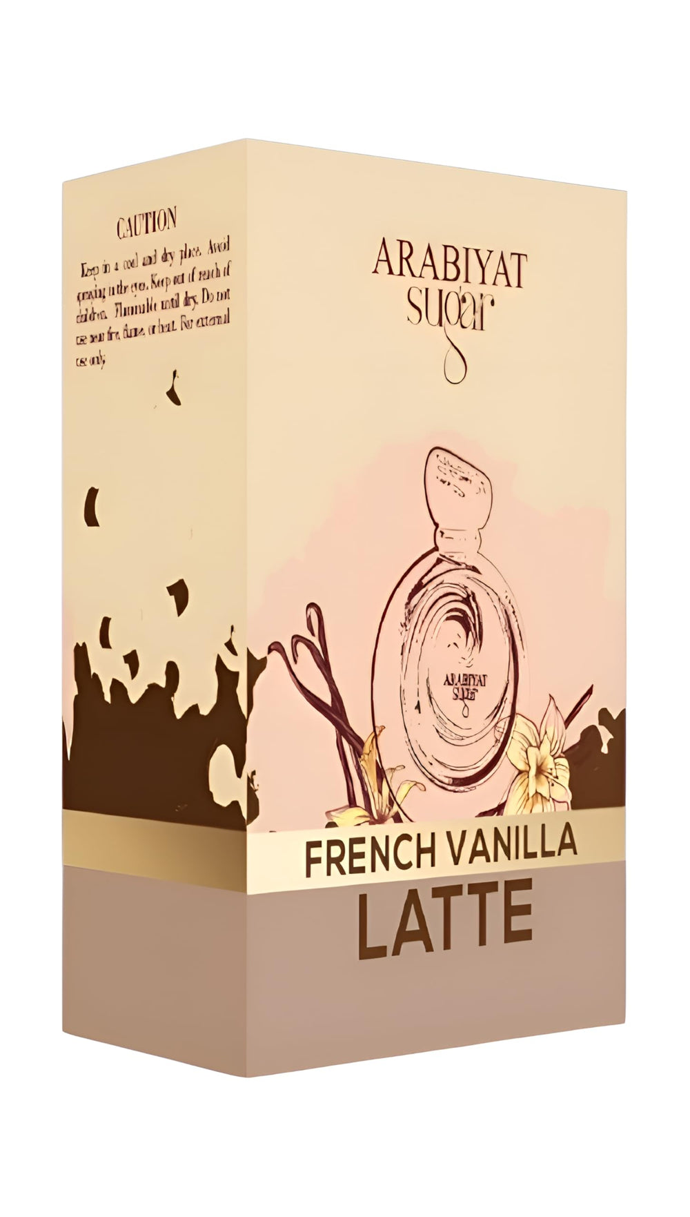 Arabiyat Sugar French Vanilla Latte on dresser evokes daytime grace and evening allure.