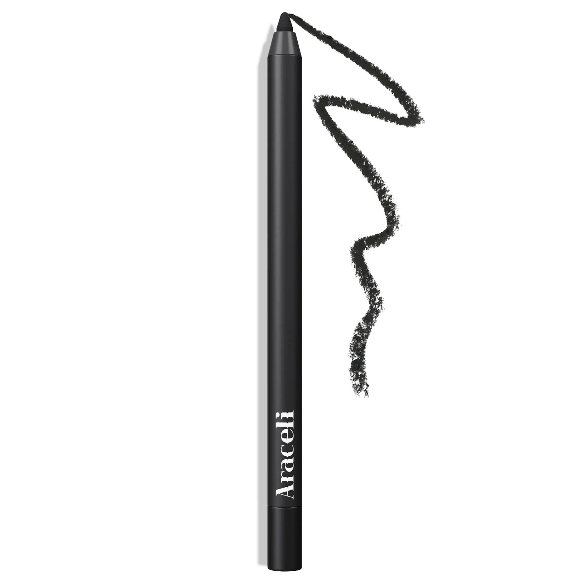 Araceli Beauty Gel Pencil Eyeliner wing application shows precise line.