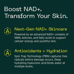 Aramore NAD+ cream texture close-up showing creamy, hydrating glide
