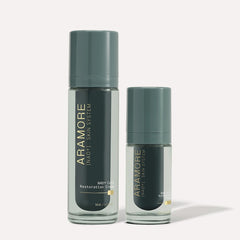 Side view of Aramore NAD+ Cream container with minimal design