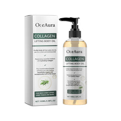 ARANYA Collagen Lifting Body Oil bottle with pump delivers precise hydration