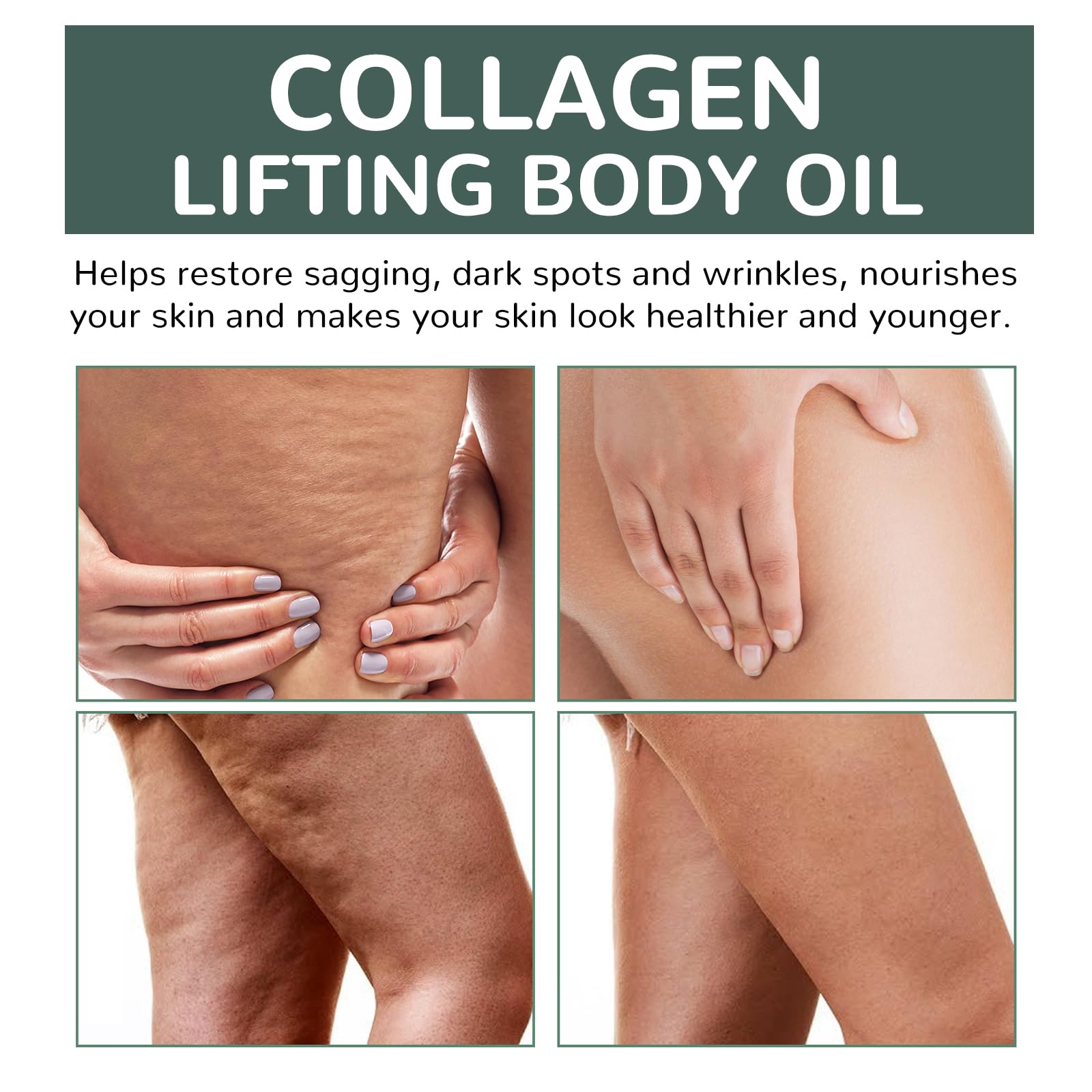 ARANYA Collagen Lifting Body Oil applied to neck and chest for targeted care