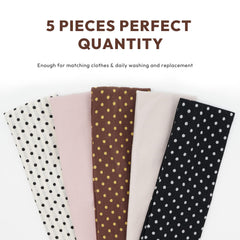 Aranya headbands floral embroidery set with soft touch for feminine outfits.