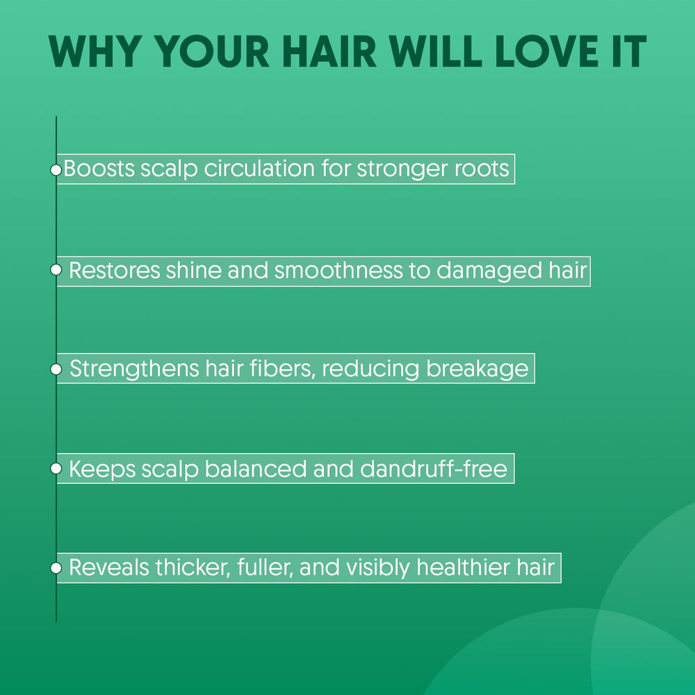 Aravi Organic Rosemary hair shine close-up showing natural luster