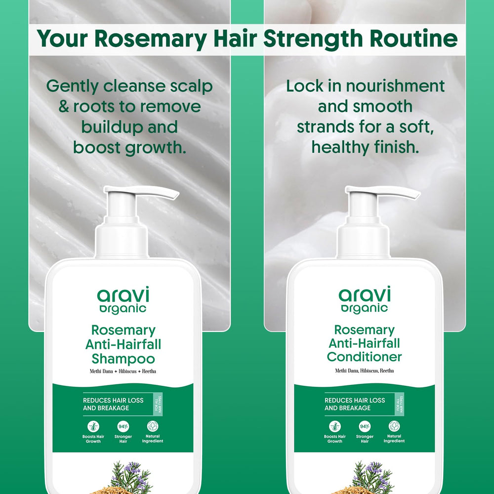 Aravi Organic Rosemary scalp nourishment highlighting hydration