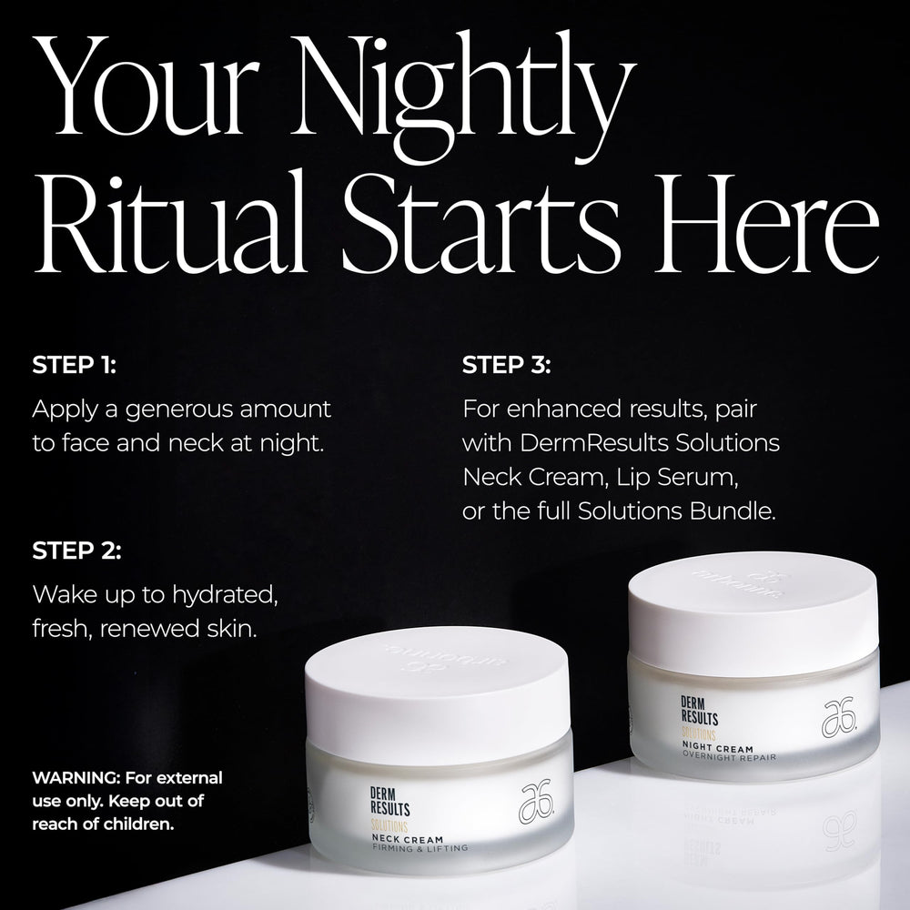 Arbonne DermResults Night Cream pink hue from red maple bark extract.