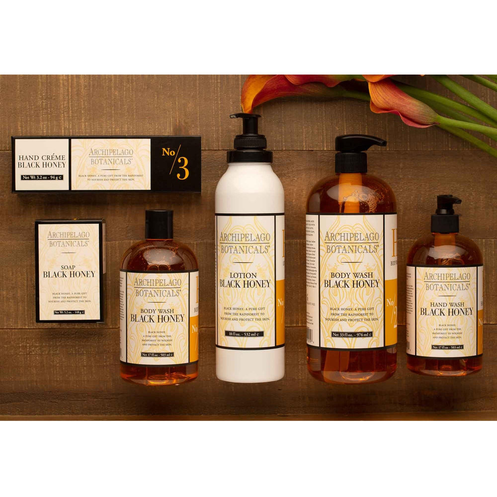 Archipelago Botanicals 3.2 oz hand crème packaging ready for display
