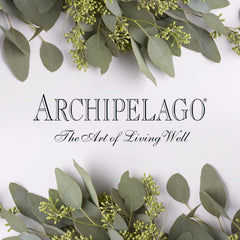 Natural label on Archipelago Lavender Body Wash highlighting paraben-free, GMO-free formula.