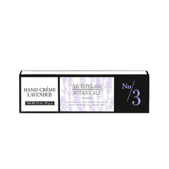 Application scene illustrating an easy skincare routine with Archipelago Lavender Hand Crème.