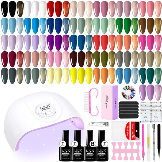 ARCWEISSO gel nail polish kit with UV light for convenient at home manicures and professional looking colors