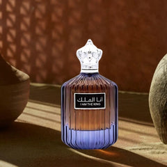Ard al Zaafaran I Am The King label closeup with clear branding