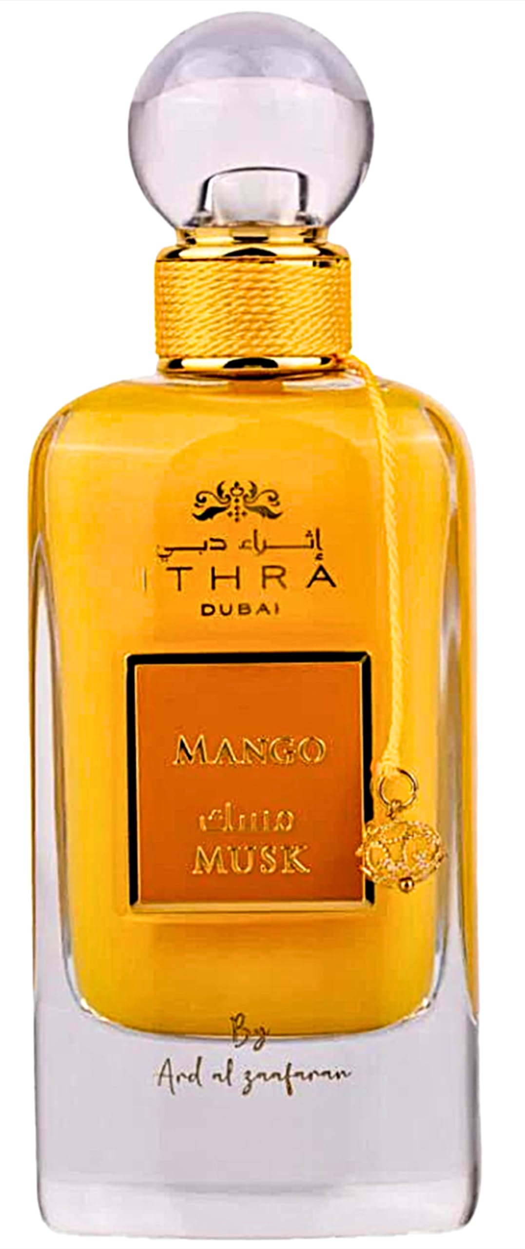 Ard Al Zaafaran Ithra Dubai Musk Mango bottle with tropical mango notes for everyday wear.