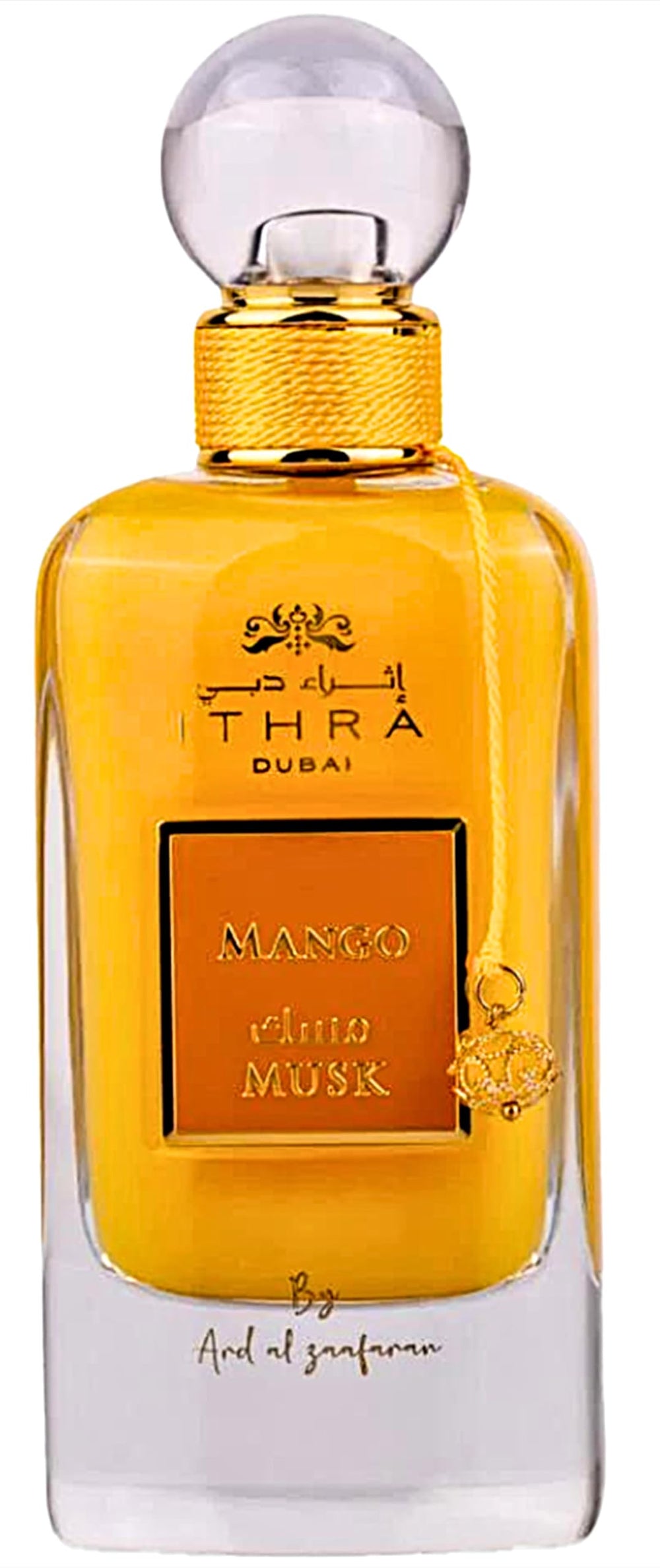 Ard Al Zaafaran Ithra Dubai Musk Mango bottle with tropical mango notes for everyday wear.