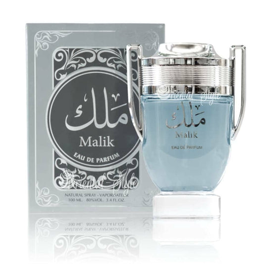 Ard Al Zaafaran Malik EDP bottle pour, bold versatile men's fragrance for everyday wear.