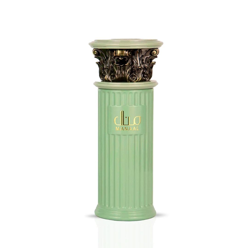Manaal base notes: vanilla, musk, sandalwood create warmth.