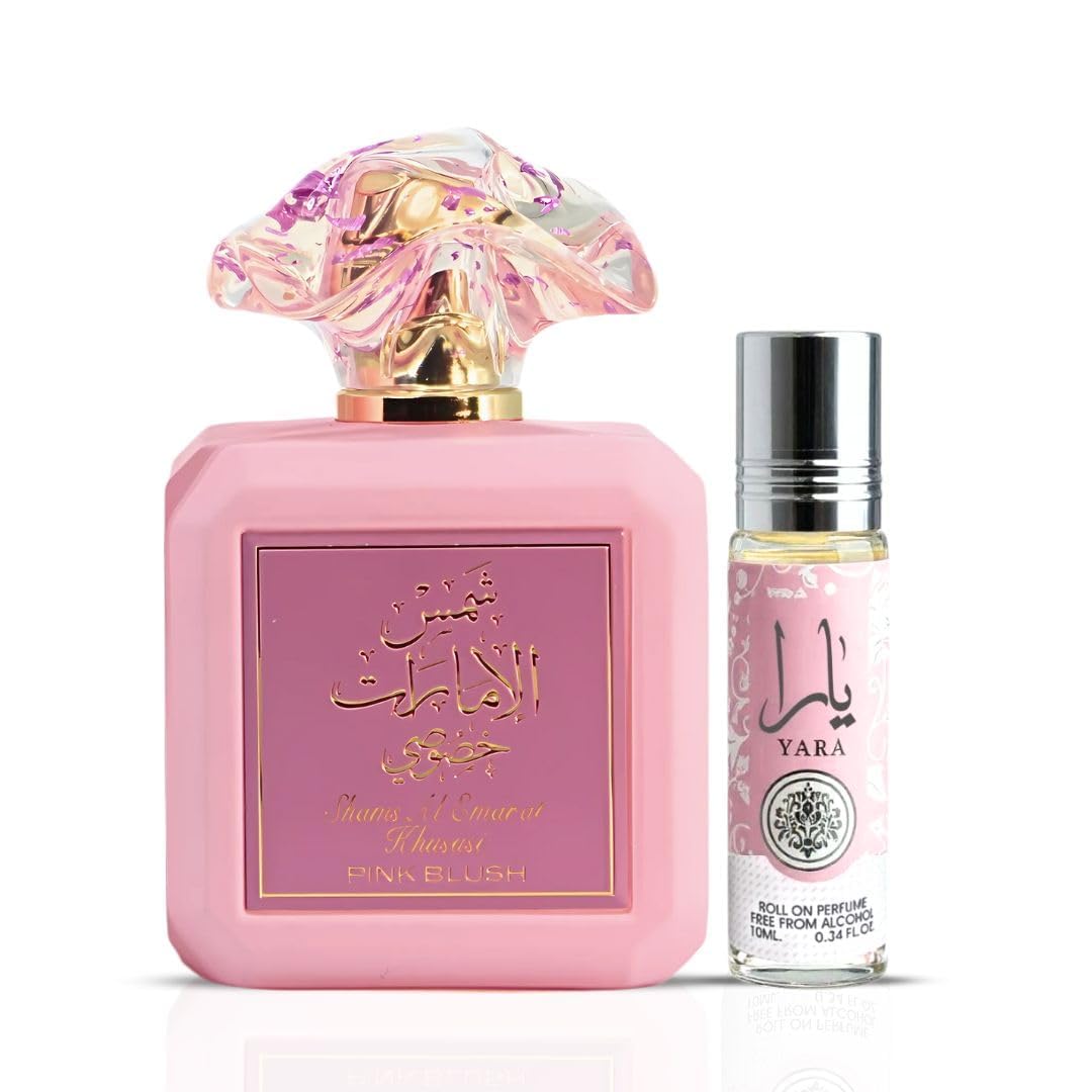 Ard al Zaafaran Pink Blush bottle front view, perfect for elegant evenings.