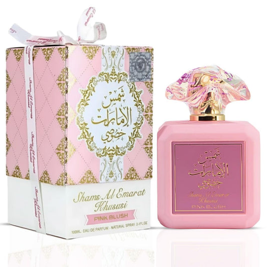Ard al Zaafaran Pink Blush cap close-up highlights premium packaging and scent.