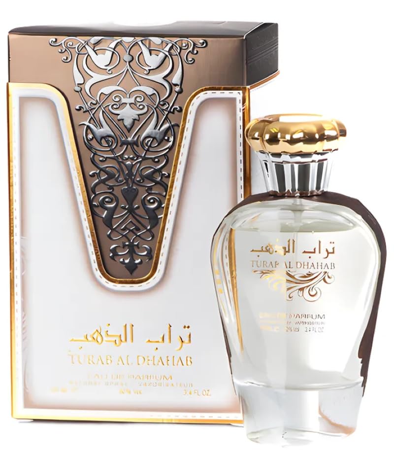 Ard Al Zaafaran Turab Al Dhahab top notes with citrus and coconut offer a bright opening.