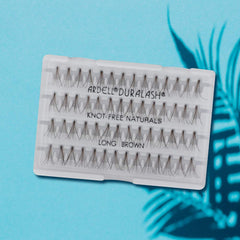 Ardell 100% premium human hair lashes close-up for natural fullness.
